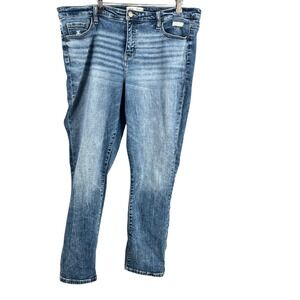 BKE Peyton Jeans 38x30 Universal Fit Distressed Mid Rise Straight Leg Distressed